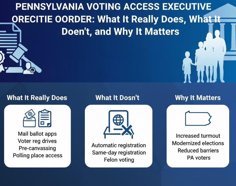 Pennsylvania Voting Access Executive Order: What It Really Does, What It Doesn’t, and Why It Matters
